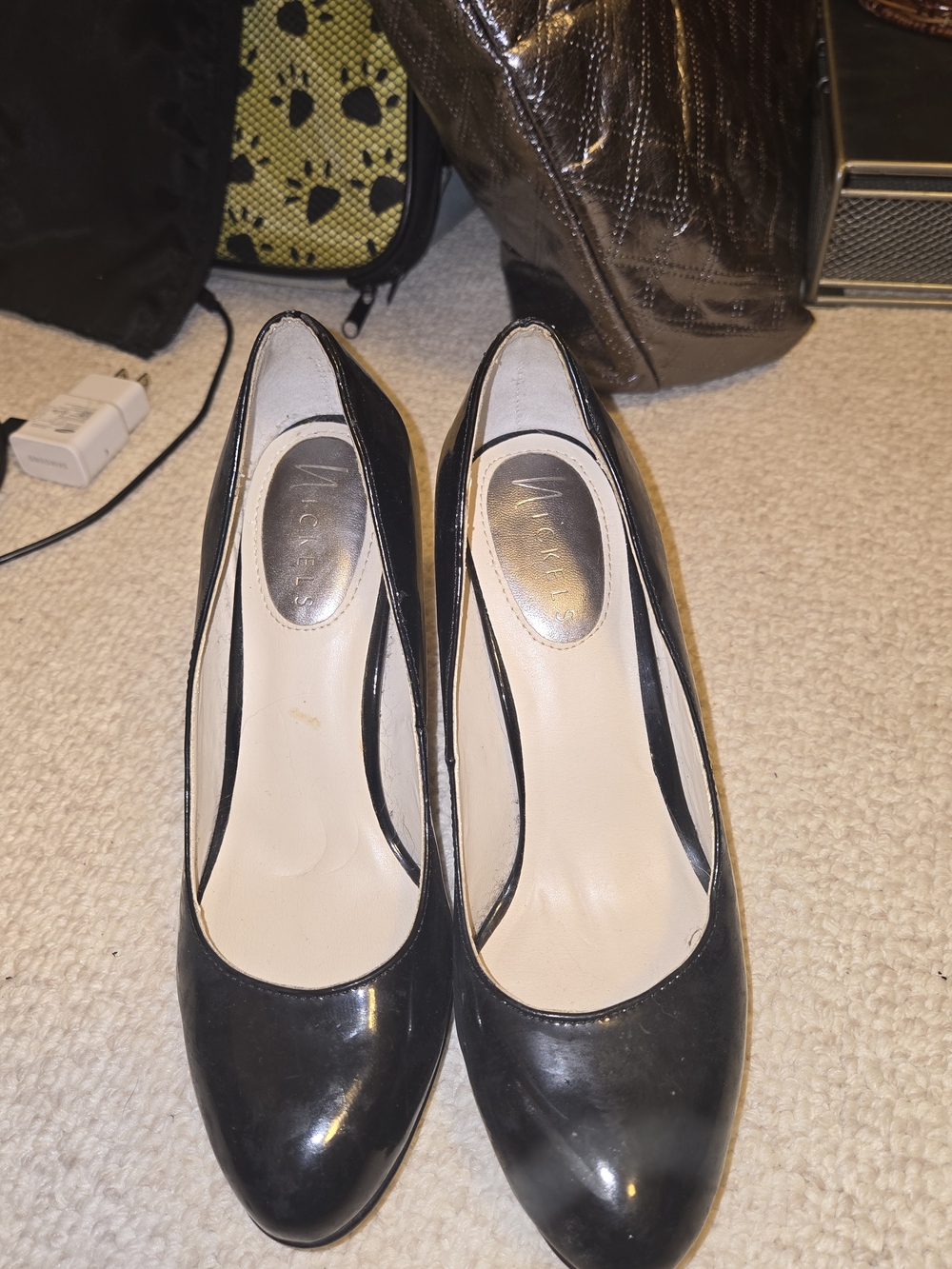 Michael Kors Black Patent Pointed Toe Heels